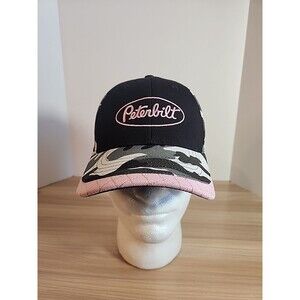 Peterbilt Pink Camo Classic Womens Strapback Cap Hat‎